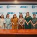 De izquierda a derecha, los señores Joel García, María Badía, María Povedano, Antonia Antón de Hernández, Odile Camilo Vicent, Loraine Amell Bogaert, Marien de Moya y Heidy Carol Reyes.