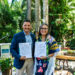 Alejandro Ferrer (Iberostar) y Ana María Díaz (PNUD)