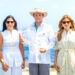 Francesca Rainieri, Stefano Mazzoli y Paola Rainieri en la ceremonia de premiación al campeón del Corales Puntacana Championship 2026