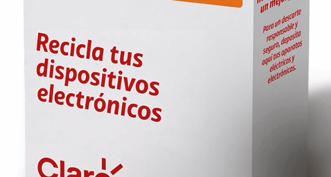 recicla con claro contenedor reciclaje electro