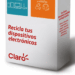 recicla con claro contenedor reciclaje electro